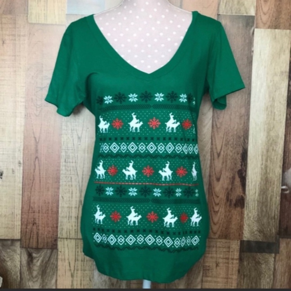 Naughty Reindeer Christmas Top - XL